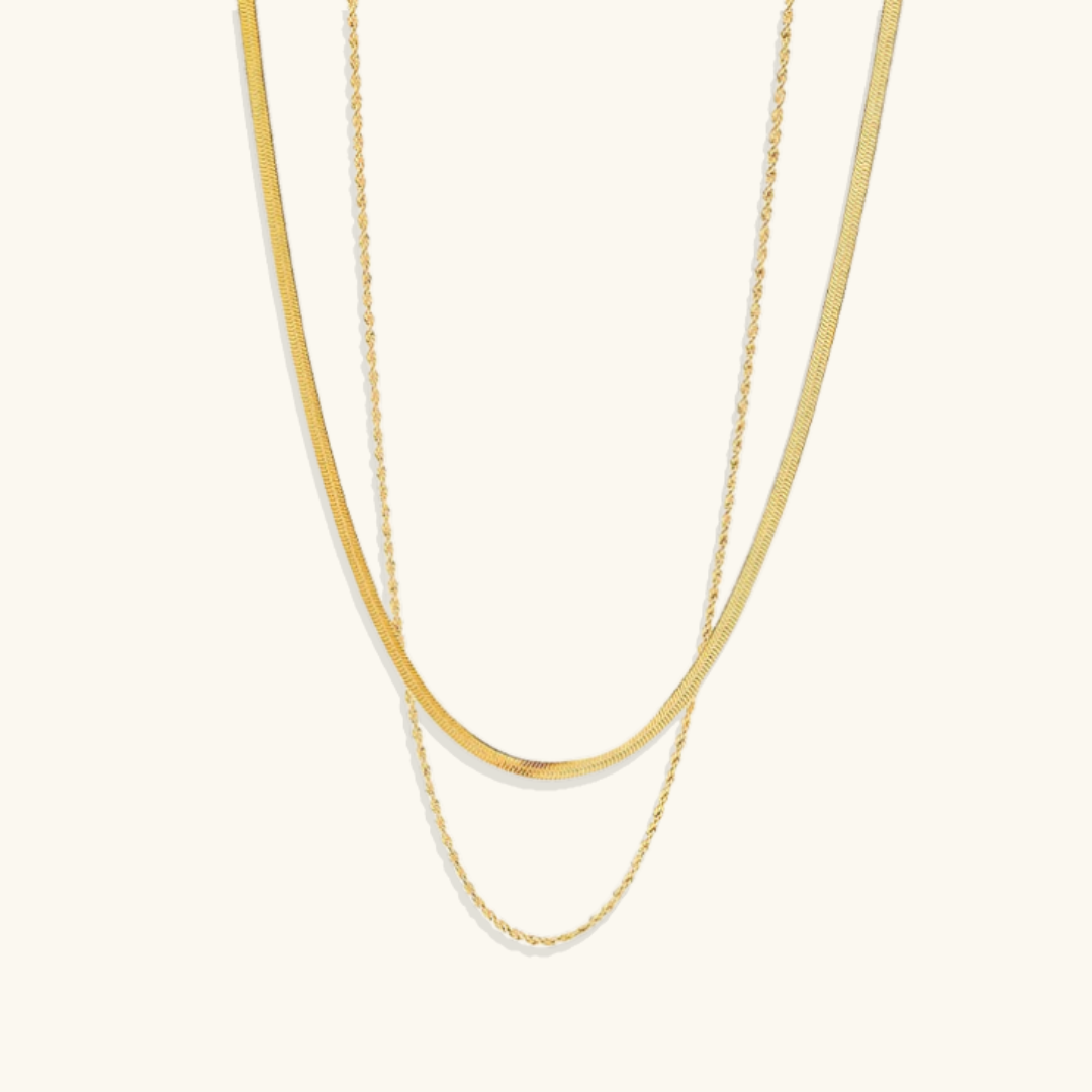 Nicole – Collar de Oro Multicapa