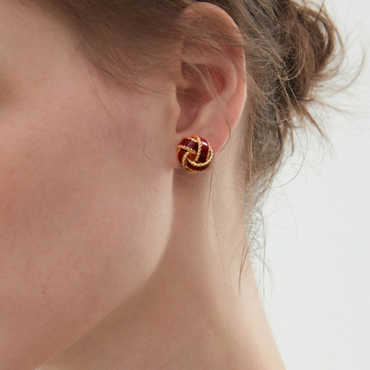 Lara – pendientes aros vintage esmaltados