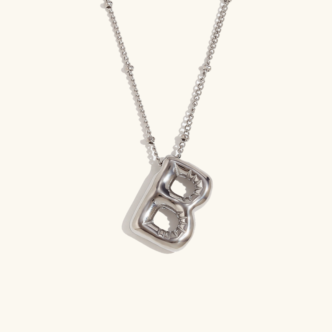 Collar inicial de oro Balloon