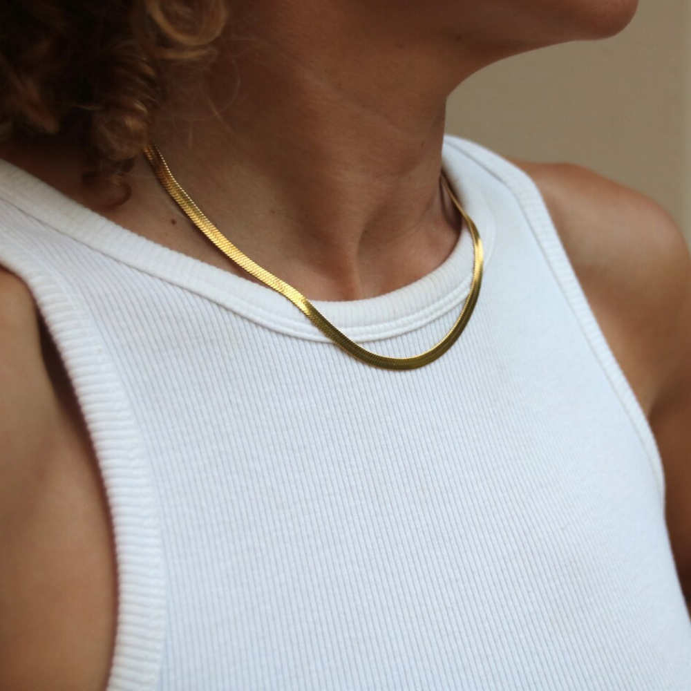 Cadena de serpiente - Collar de espina de pescado Kollabon