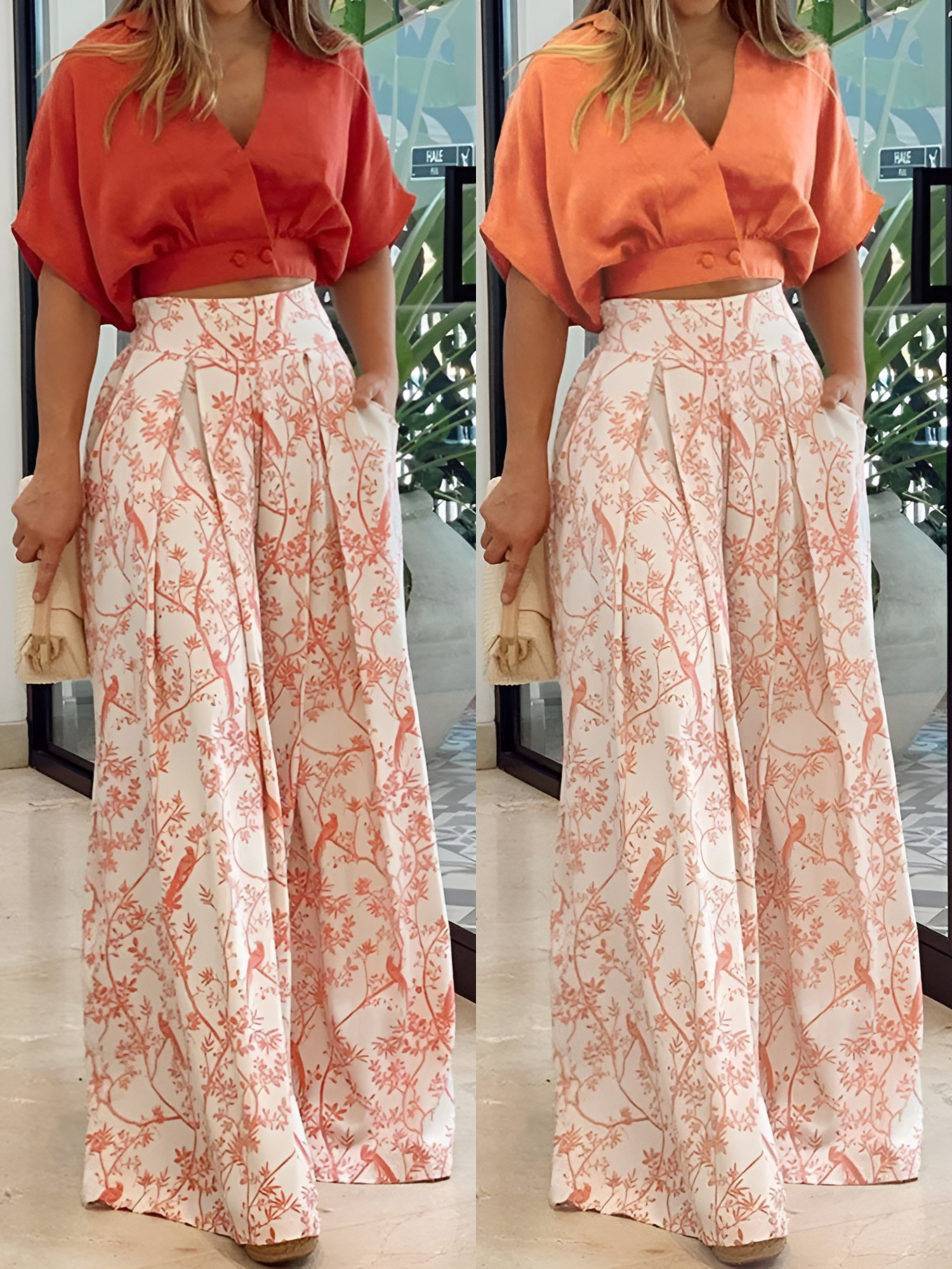 Scarlett - Conjunto de traje de verano de dos piezas para dama