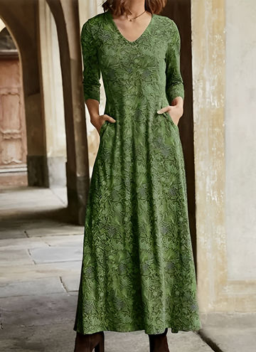 Sophie - Vestido vintage de manga larga para mujeres