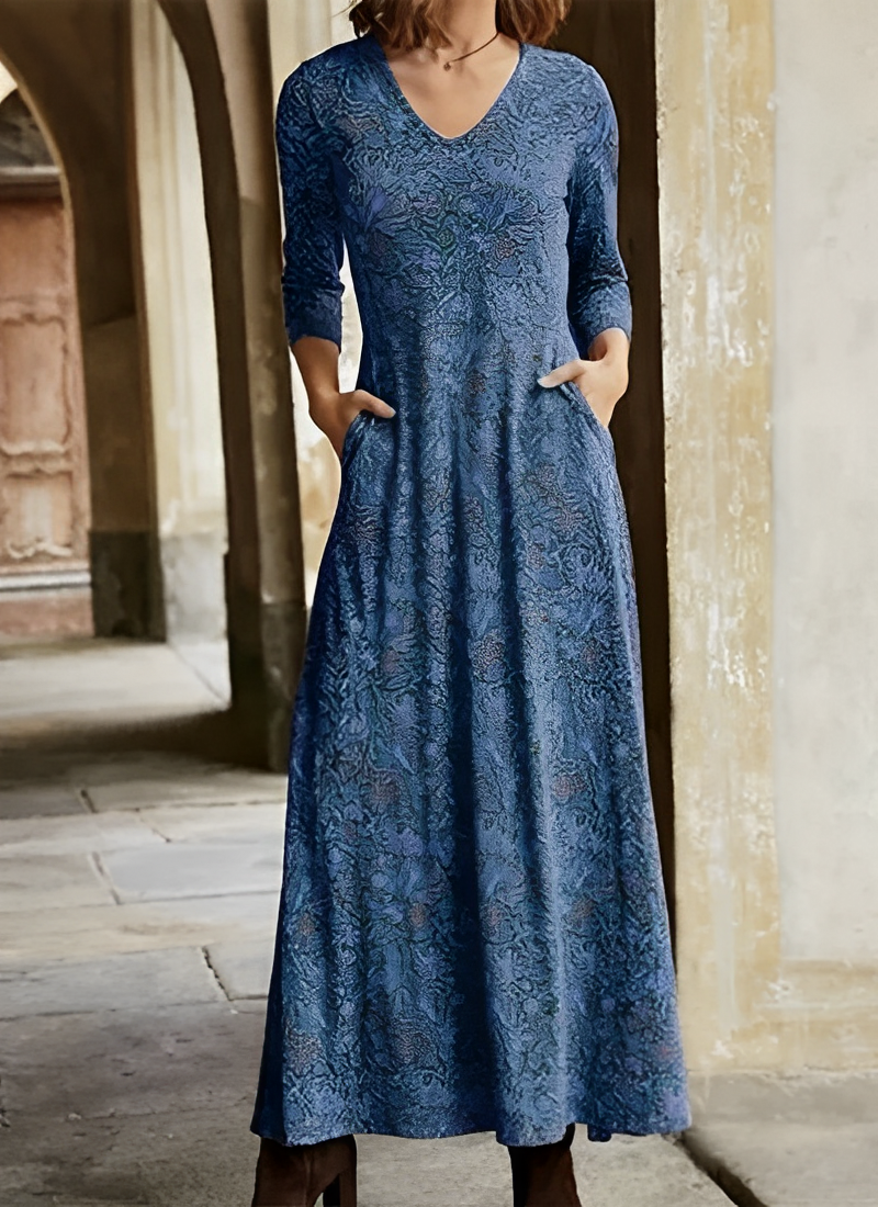 Sophie - Vestido vintage de manga larga para mujeres
