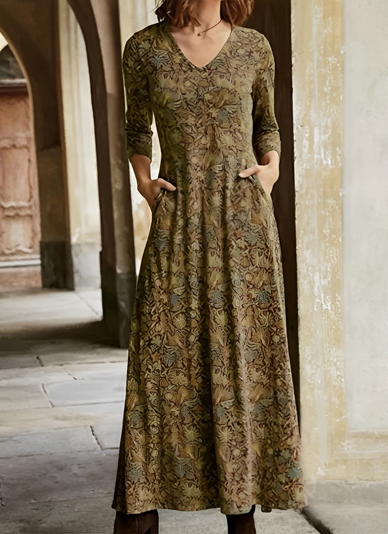 Sophie - Vestido vintage de manga larga para mujeres