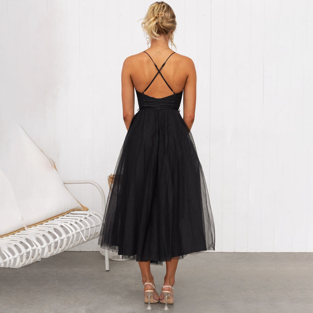 Franca - Elegante vestido midi fluido
