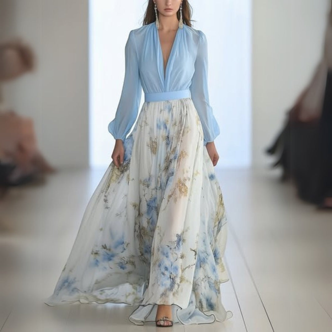 Dahlia - Susurros de Primavera Vestido Maxi Floral