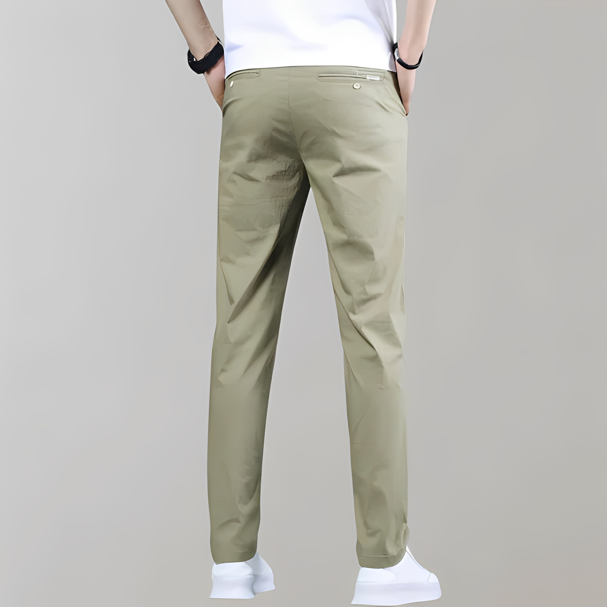 Warren - Pantalón de estilo recto para hombre