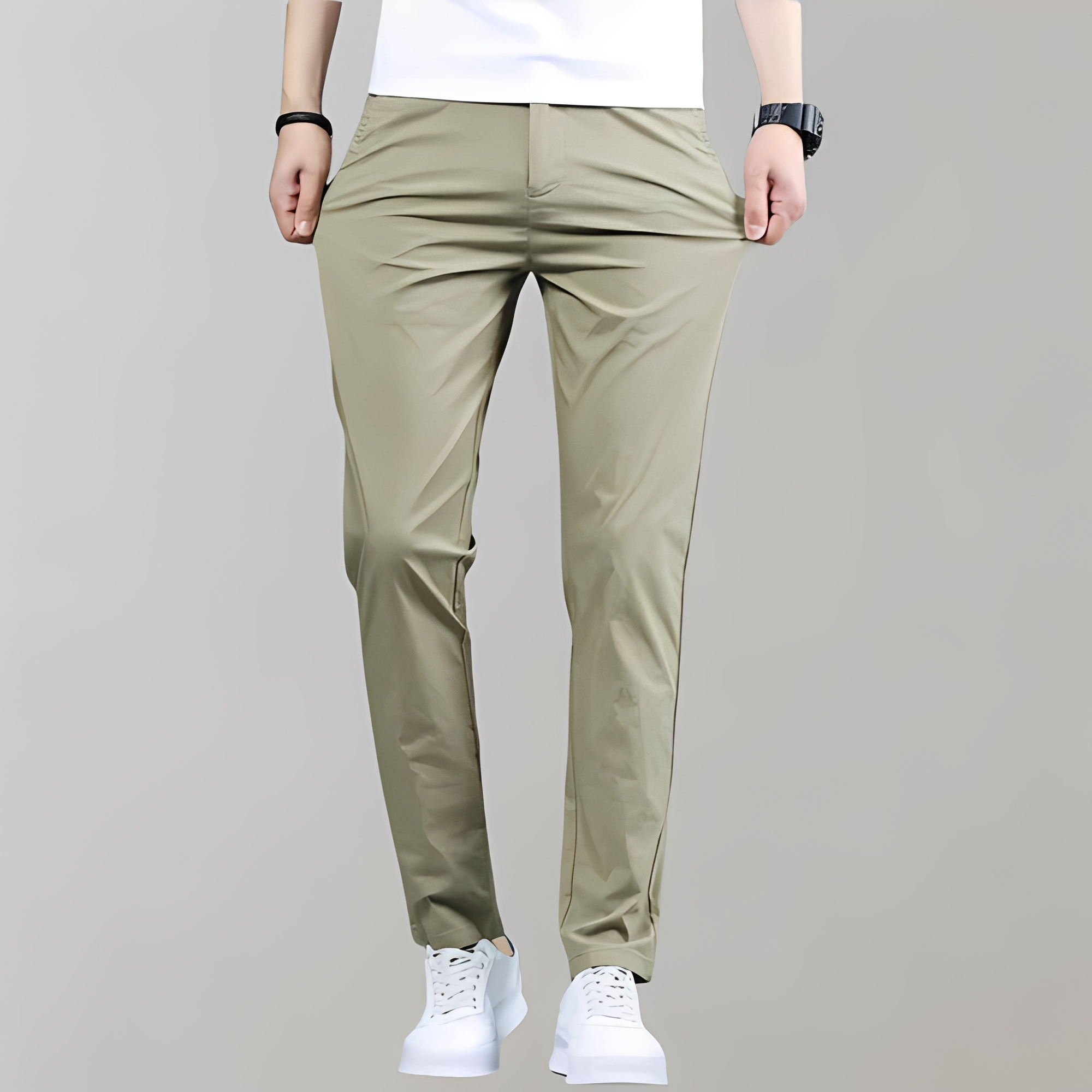 Warren - Pantalón de estilo recto para hombre