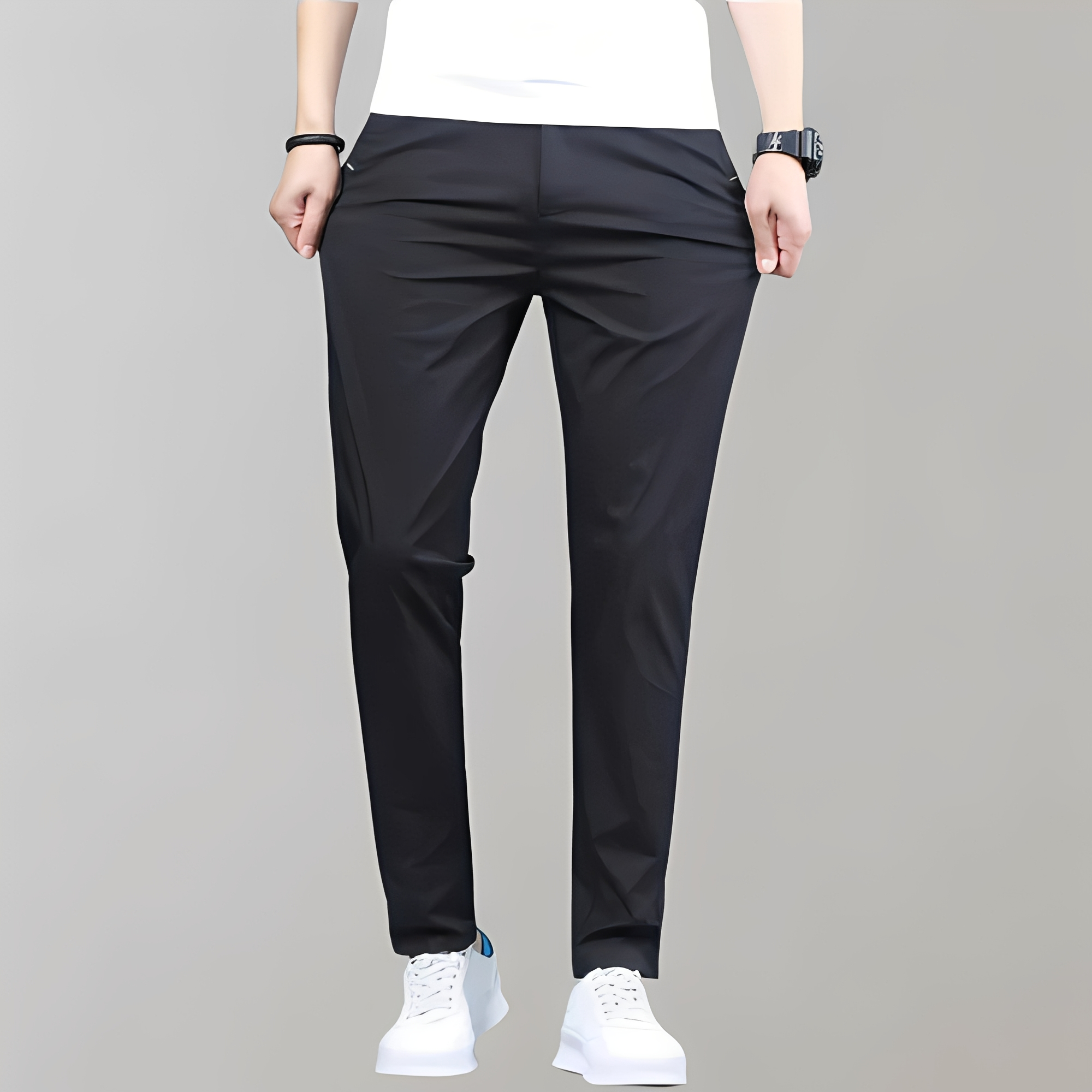 Warren - Pantalón de estilo recto para hombre