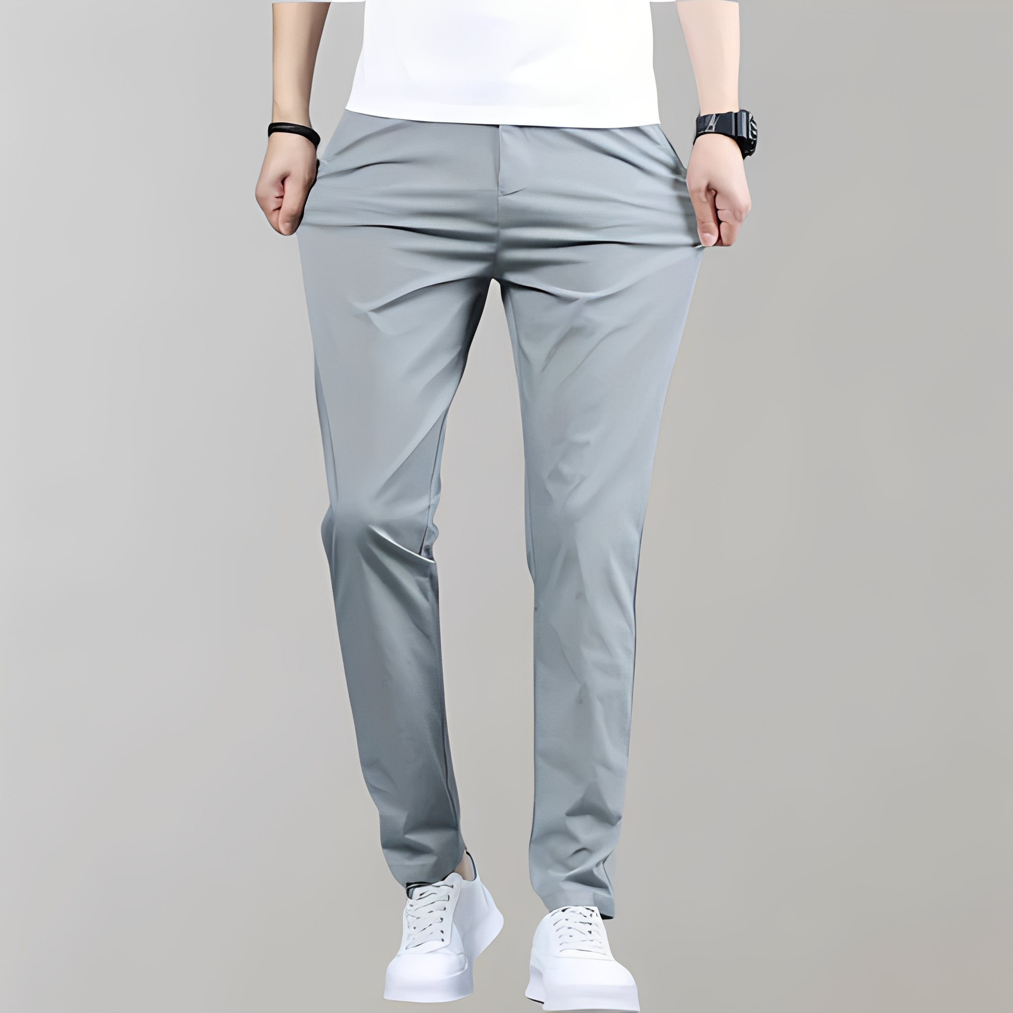 Warren - Pantalón de estilo recto para hombre