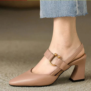 Christina – Elegantes zapatos de tacón tipo slingback para dama