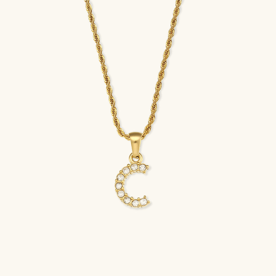 Maeve - Collar de diamantes con iniciales