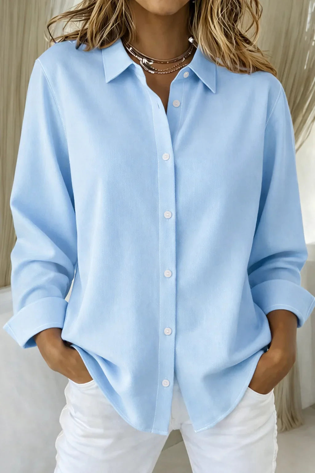 Sophie- Blusa elegante para mujer con botones