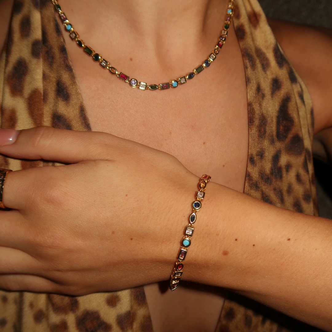 Nozomi – Pulsera colorida de cristales