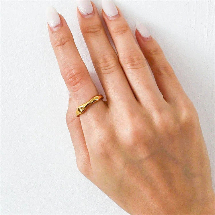 Dianne – Anillo chic dorado superponible