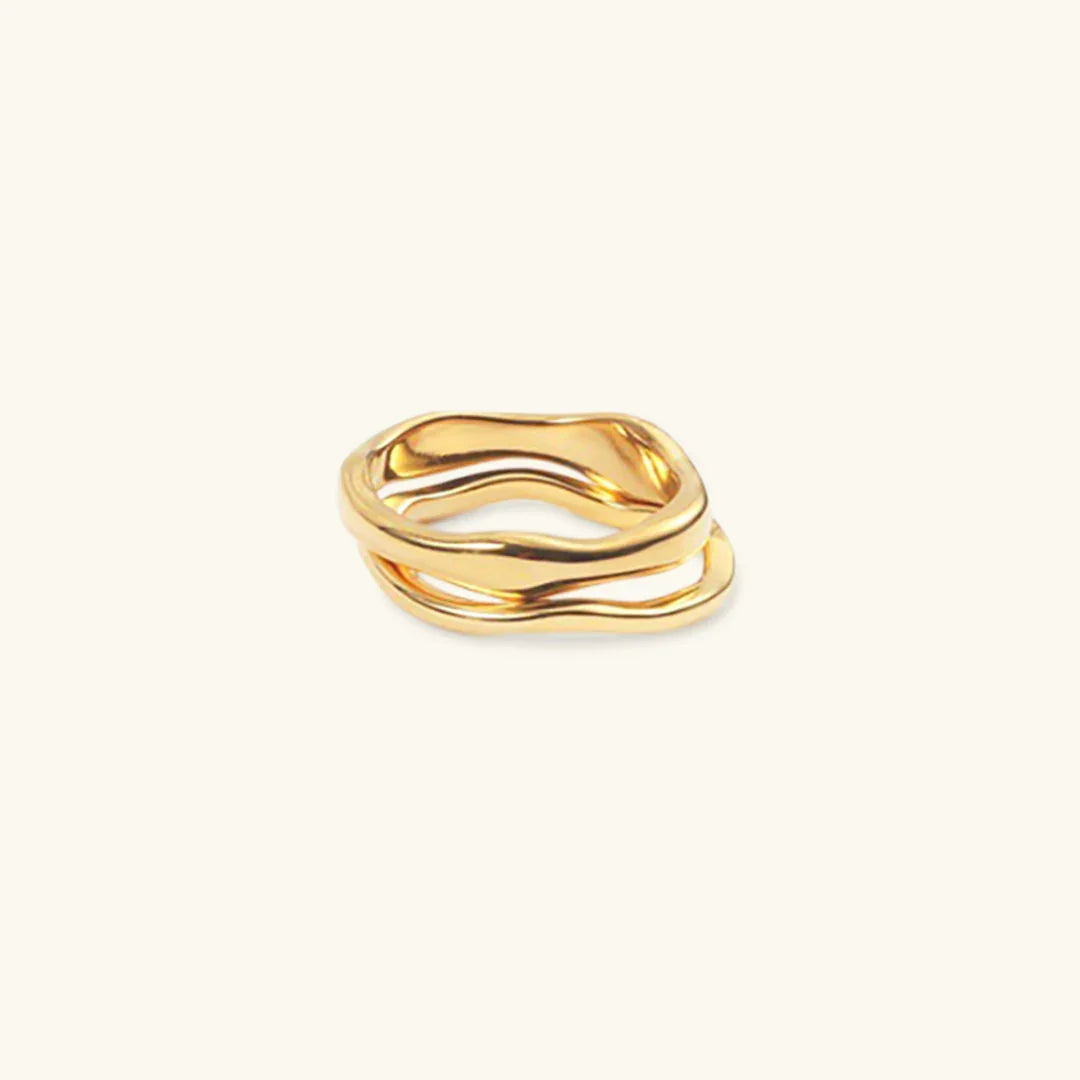 Dianne – Anillo chic dorado superponible