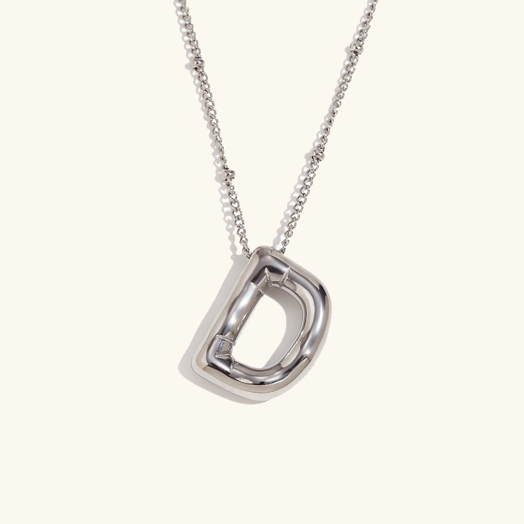 Collar inicial de oro Balloon