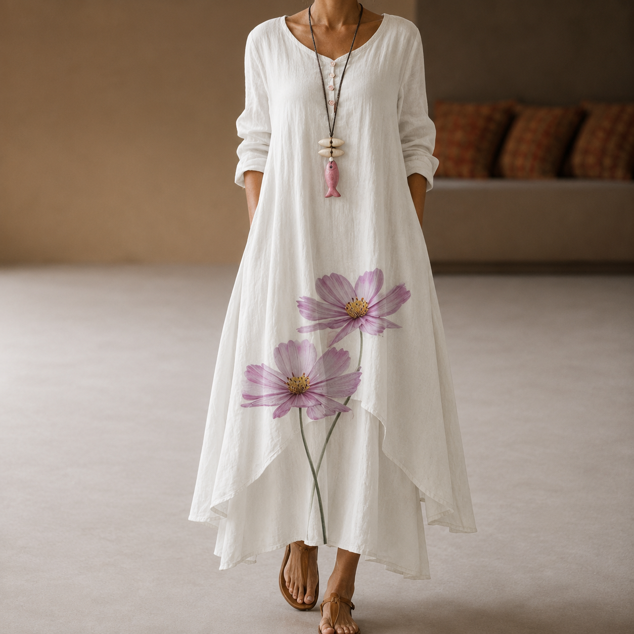 Flor - Vestido elegante y vaporoso