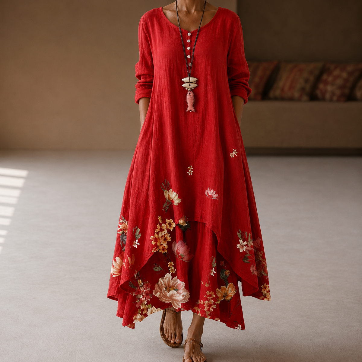 Flor - Vestido elegante y vaporoso