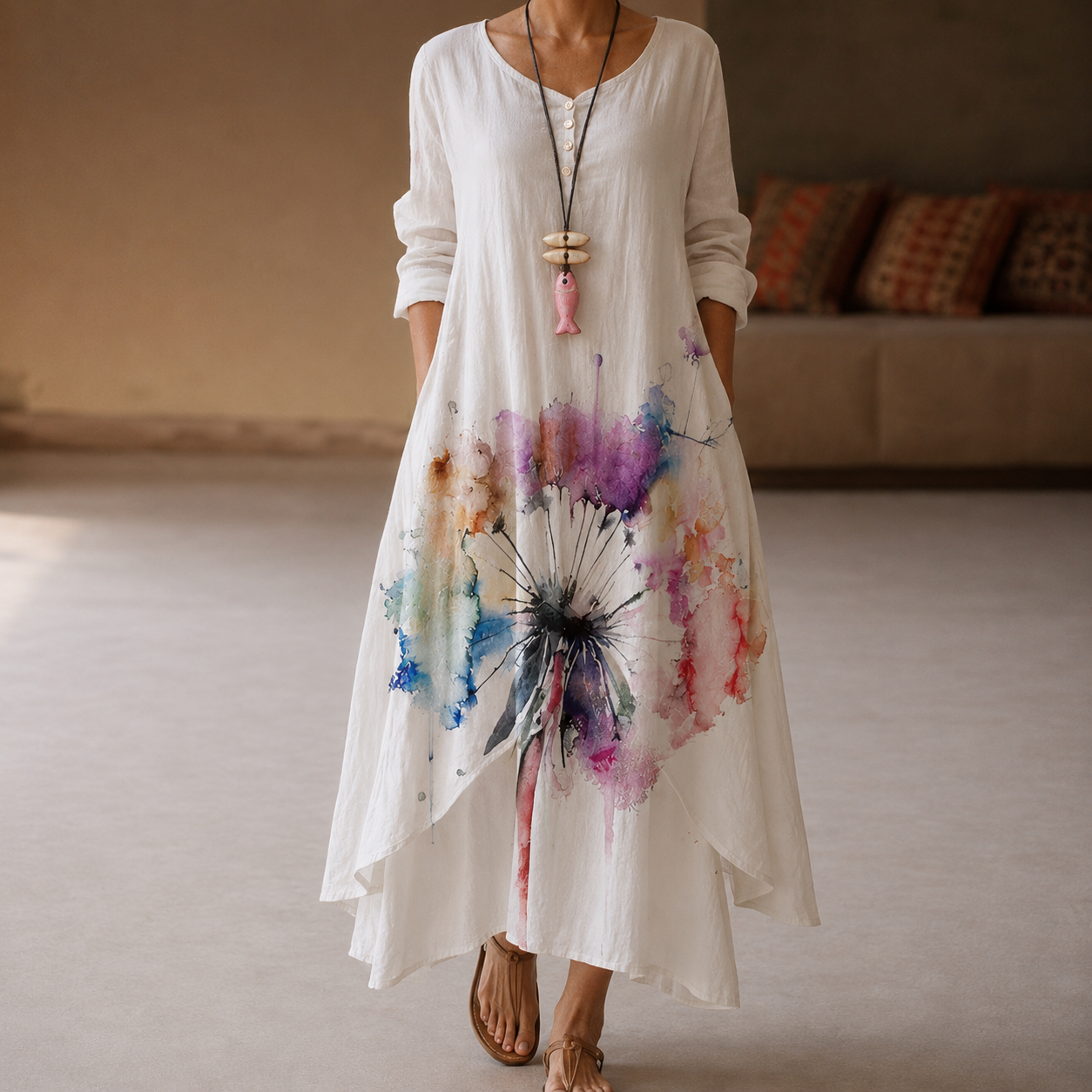 Flor - Vestido elegante y vaporoso