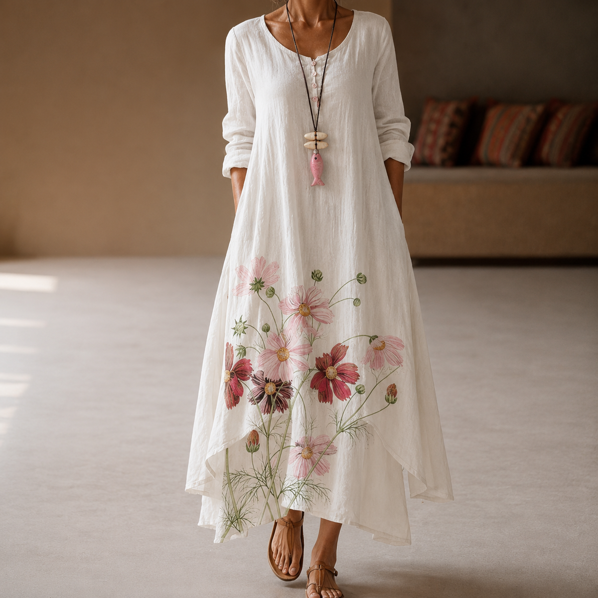 Flor - Vestido elegante y vaporoso