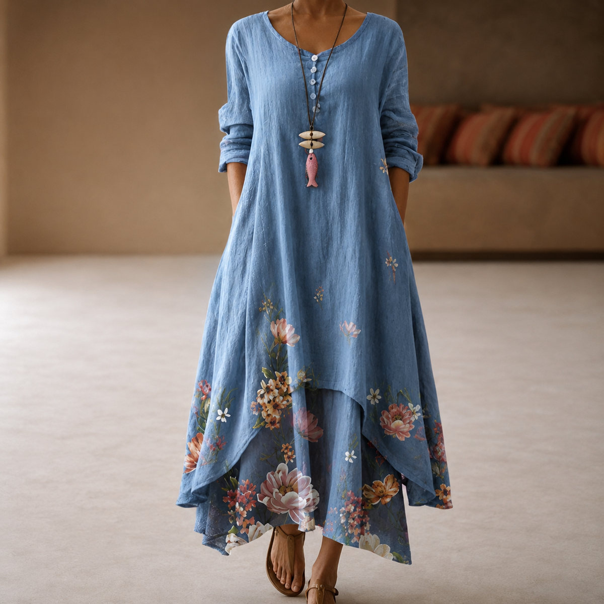 Flor - Vestido elegante y vaporoso