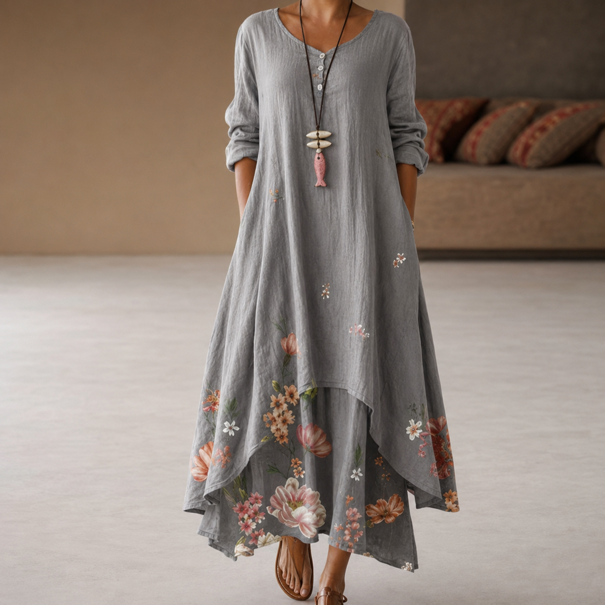 Flor - Vestido elegante y vaporoso