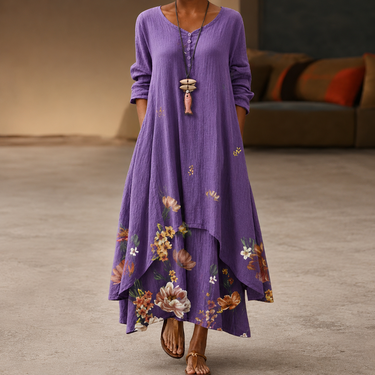 Flor - Vestido elegante y vaporoso