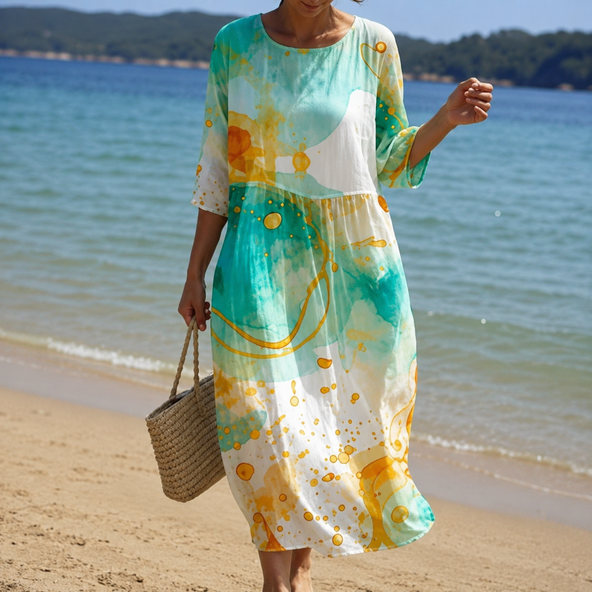 Miranda – Vestido Floral Elegante con Corte Suelto para Mujeres