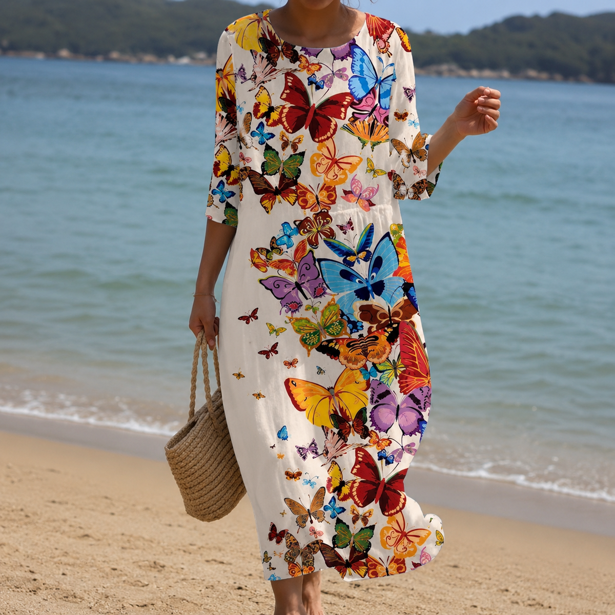 Miranda – Vestido Floral Elegante con Corte Suelto para Mujeres