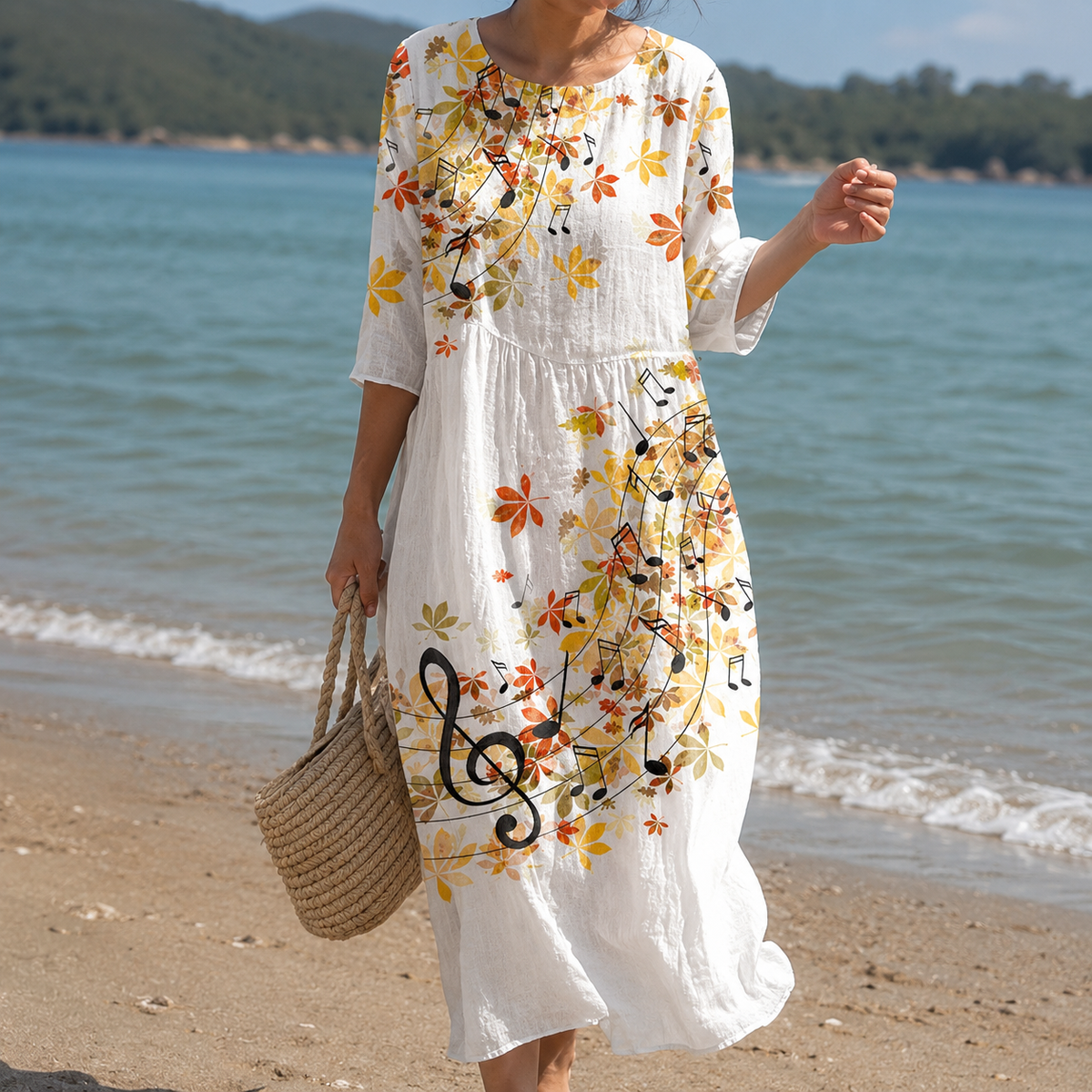 Miranda – Vestido Floral Elegante con Corte Suelto para Mujeres