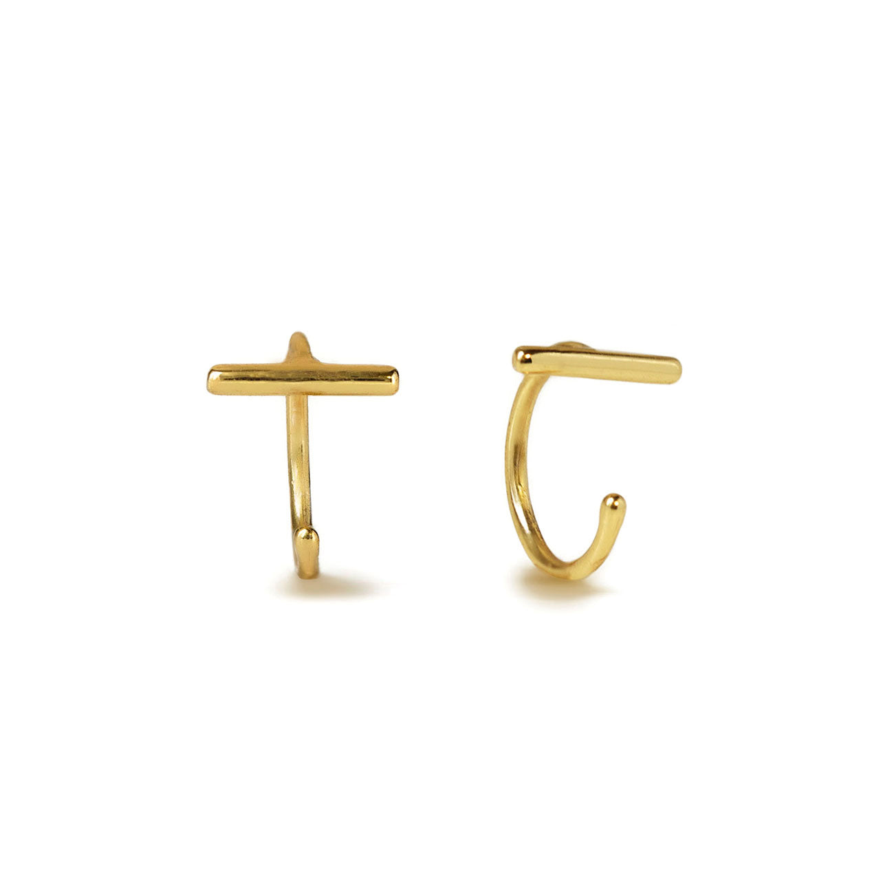Rima - Pendientes Huggie Bar