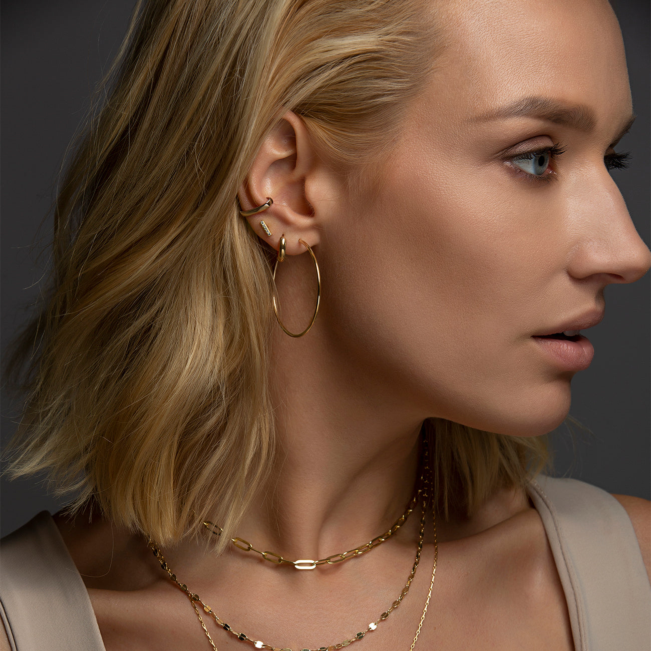 Scarlett - aros grandes delgados