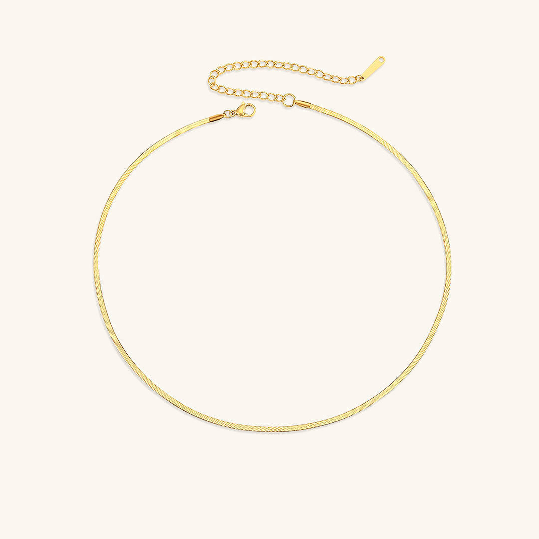 Elizabeth – Collar de cadena de serpiente dorada
