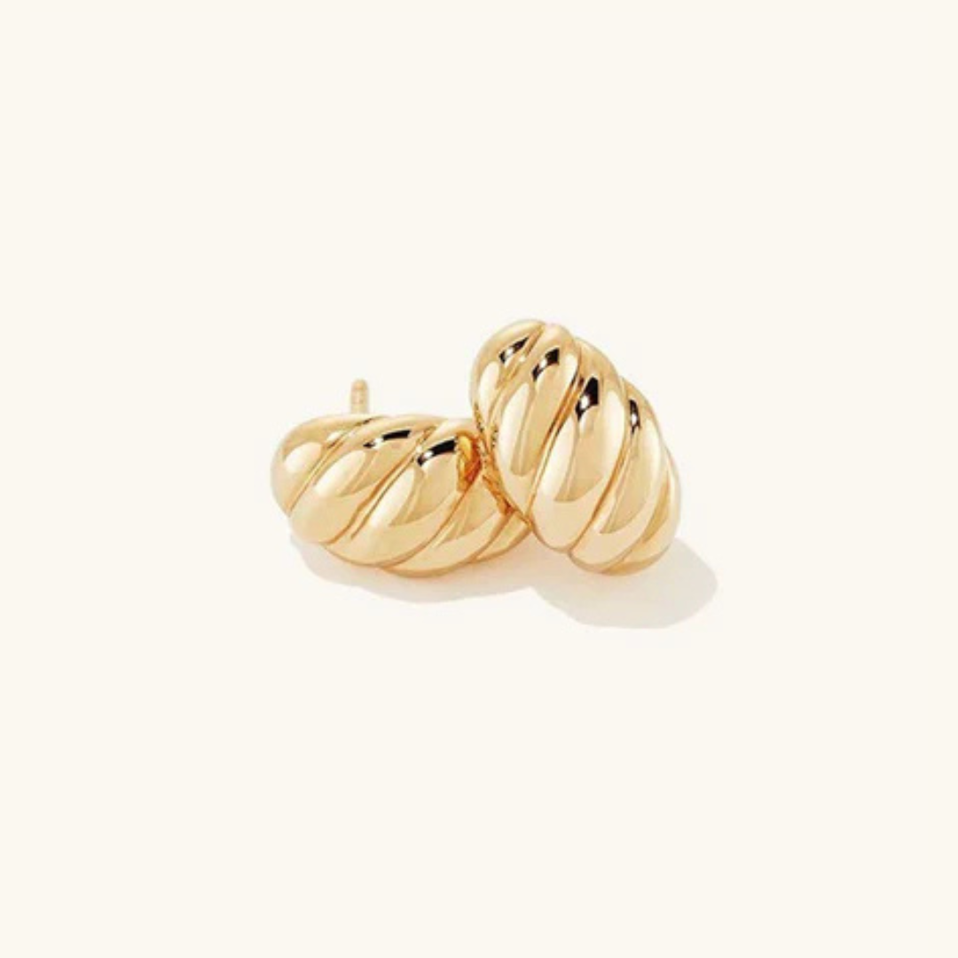 Ellie – Pendientes de croissant de oro