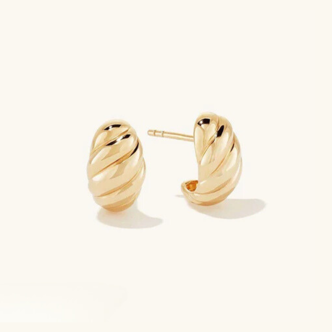 Ellie – Pendientes de croissant de oro