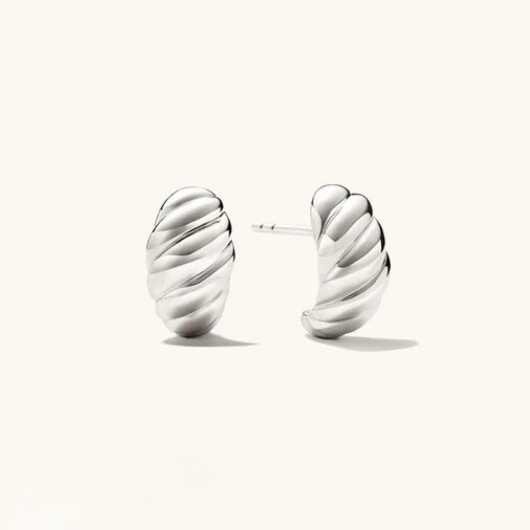 Ellie – Pendientes de croissant de oro
