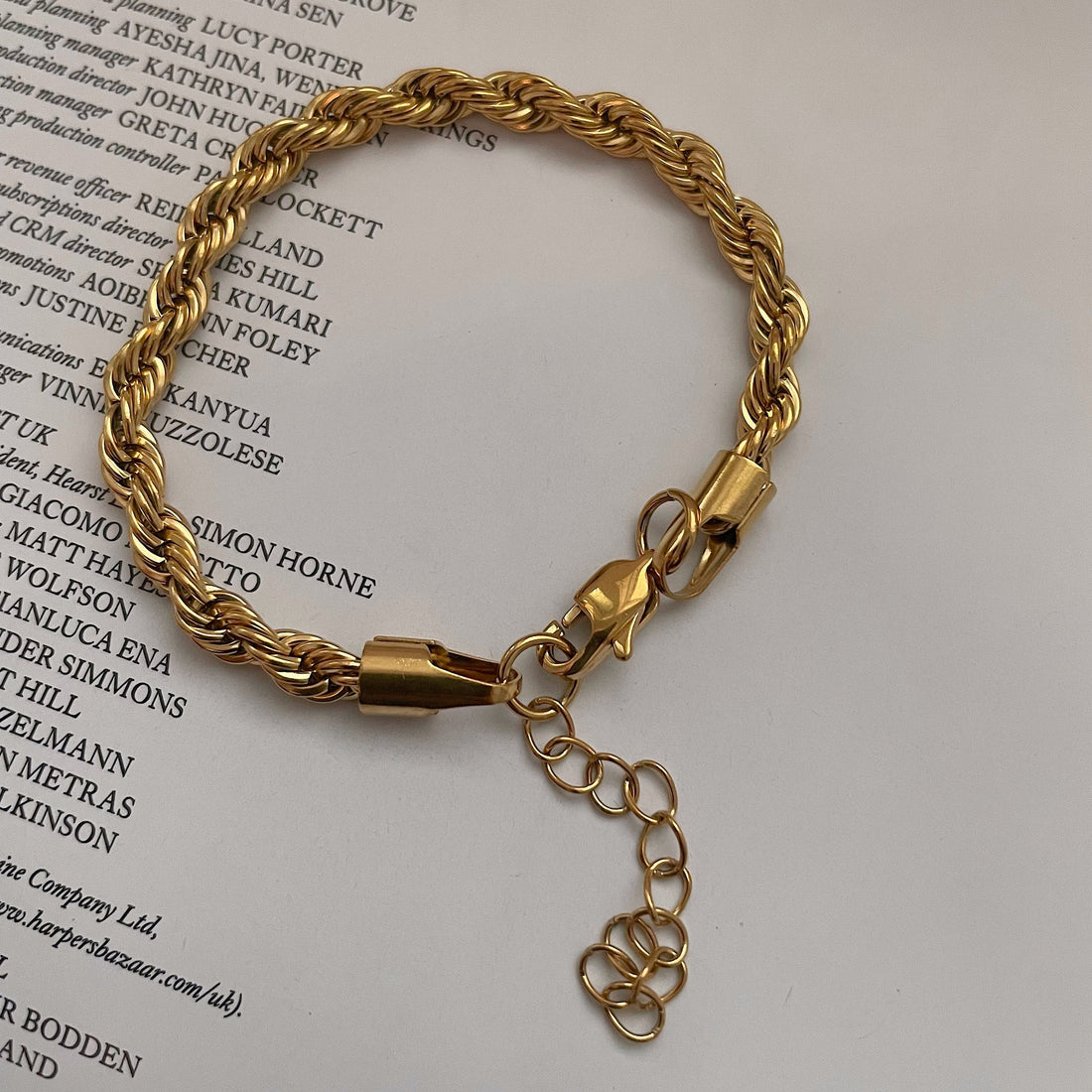 Mila – Pulsera trenzada de acero inoxidable