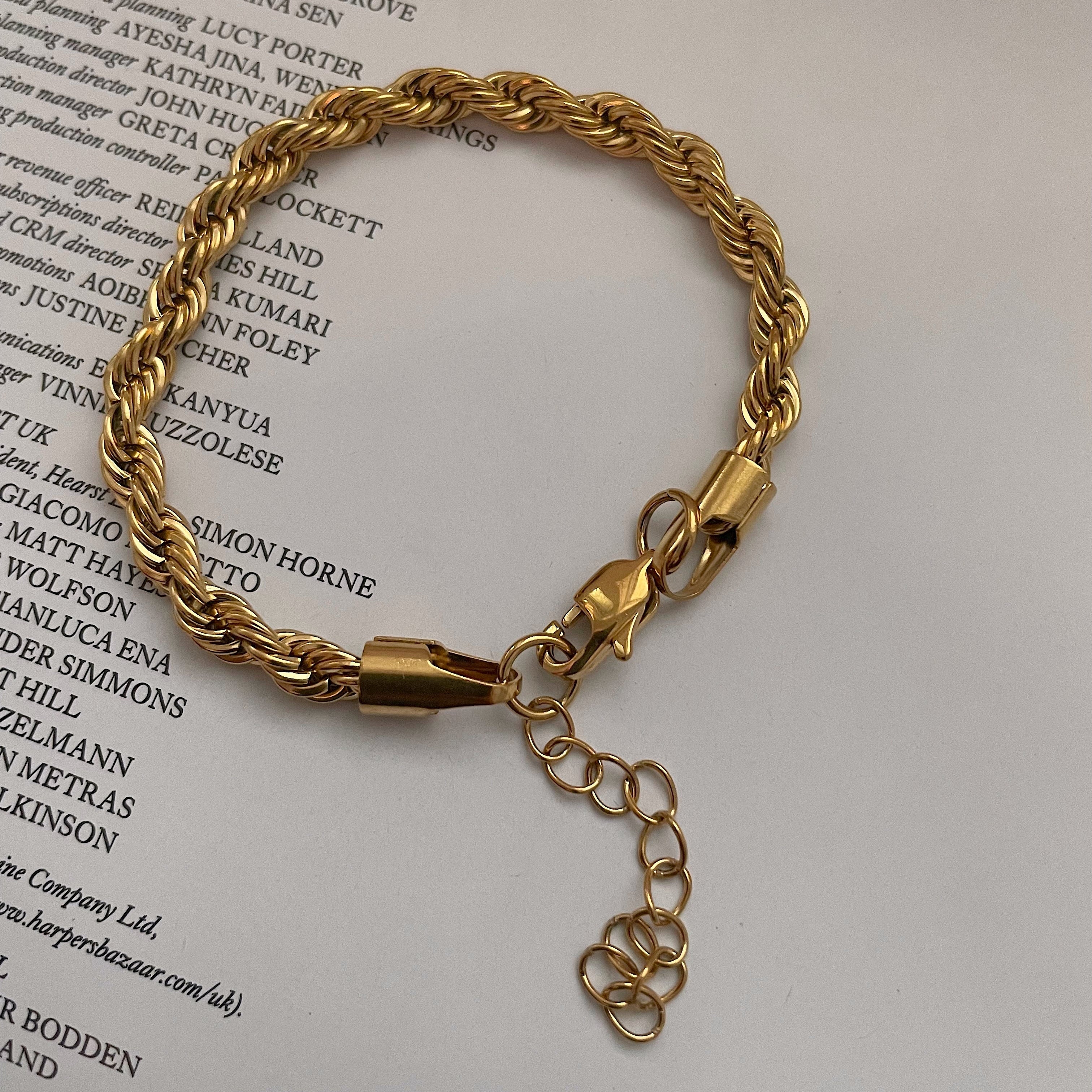 Mila – Pulsera trenzada de acero inoxidable