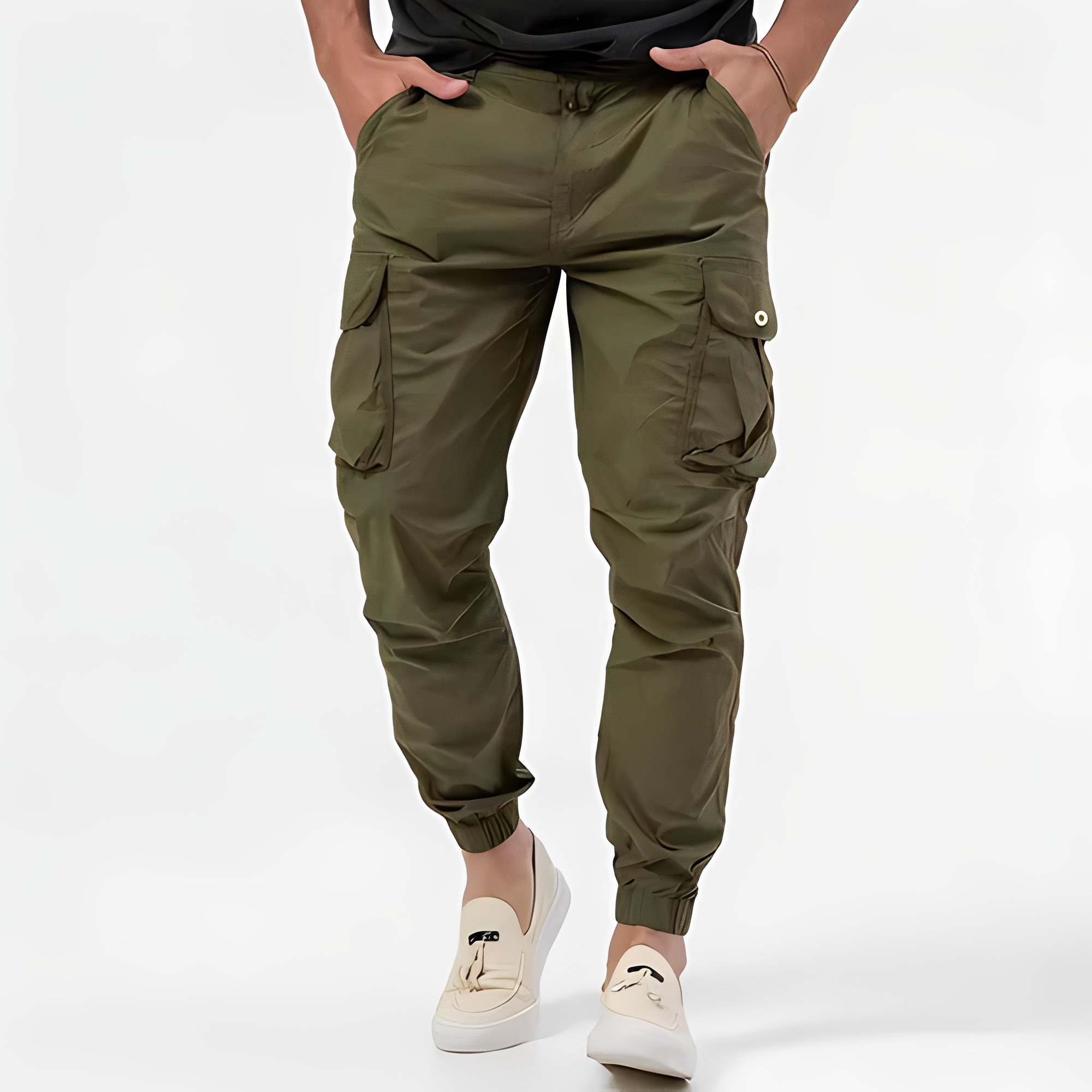 Glendel - Pantalones cargo a la moda para hombre