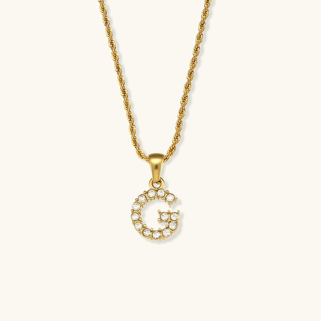 Maeve - Collar de diamantes con iniciales