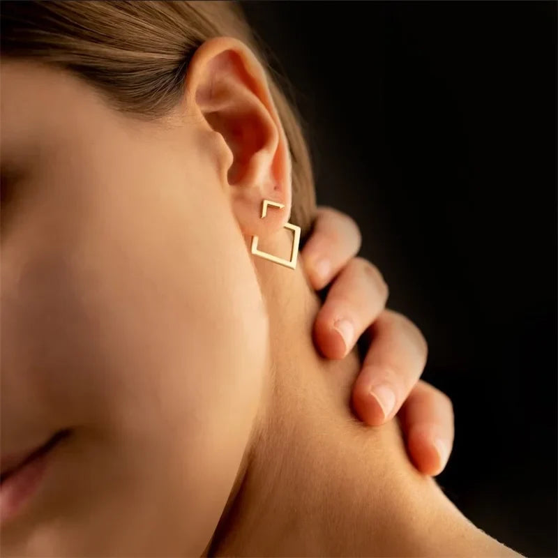 Rombo conectante - Pendientes geométricos minimalistas