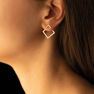 Rombo conectante - Pendientes geométricos minimalistas