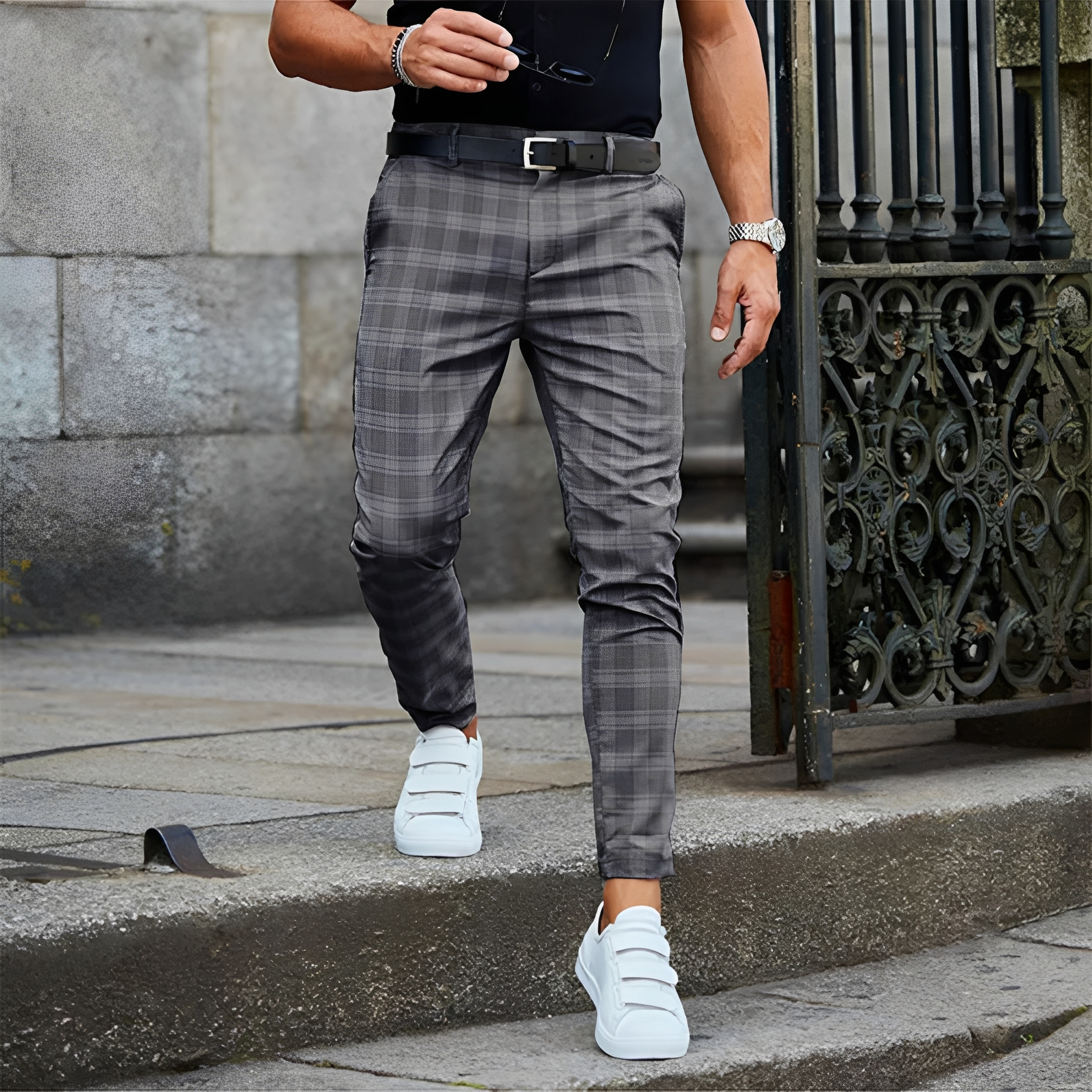 Elezer - Pantalón veraniego casual para hombre