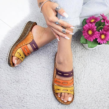 Stella - Sandalias de tacón en cuña