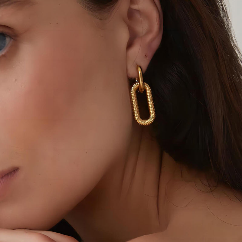 Nina – Aros Dobles Elegantes Ovalados