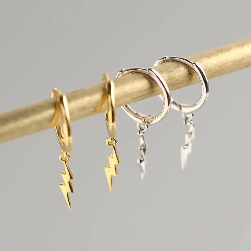 Pendientes Lightning Hoop - Pendientes Rayo