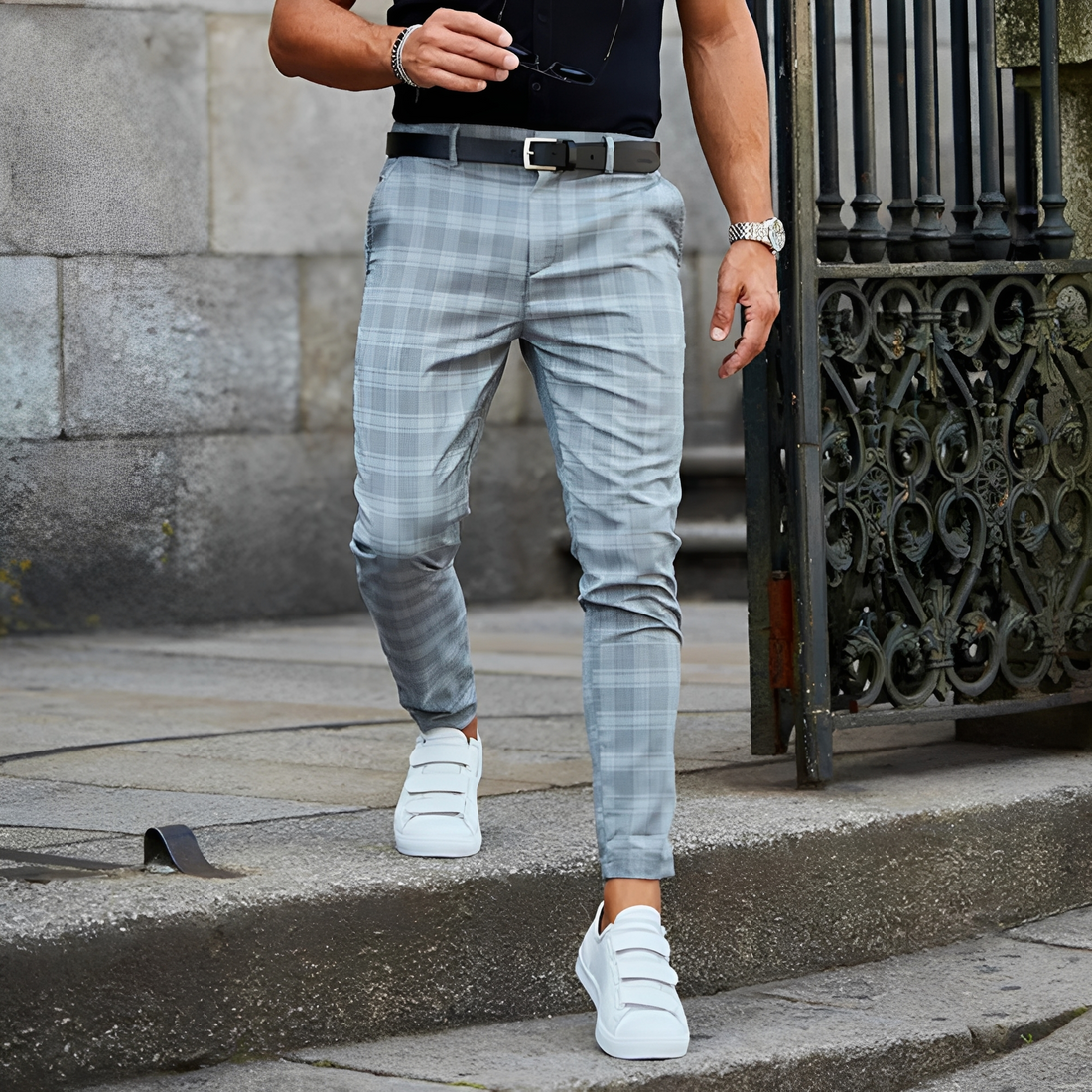 Elezer - Pantalón veraniego casual para hombre