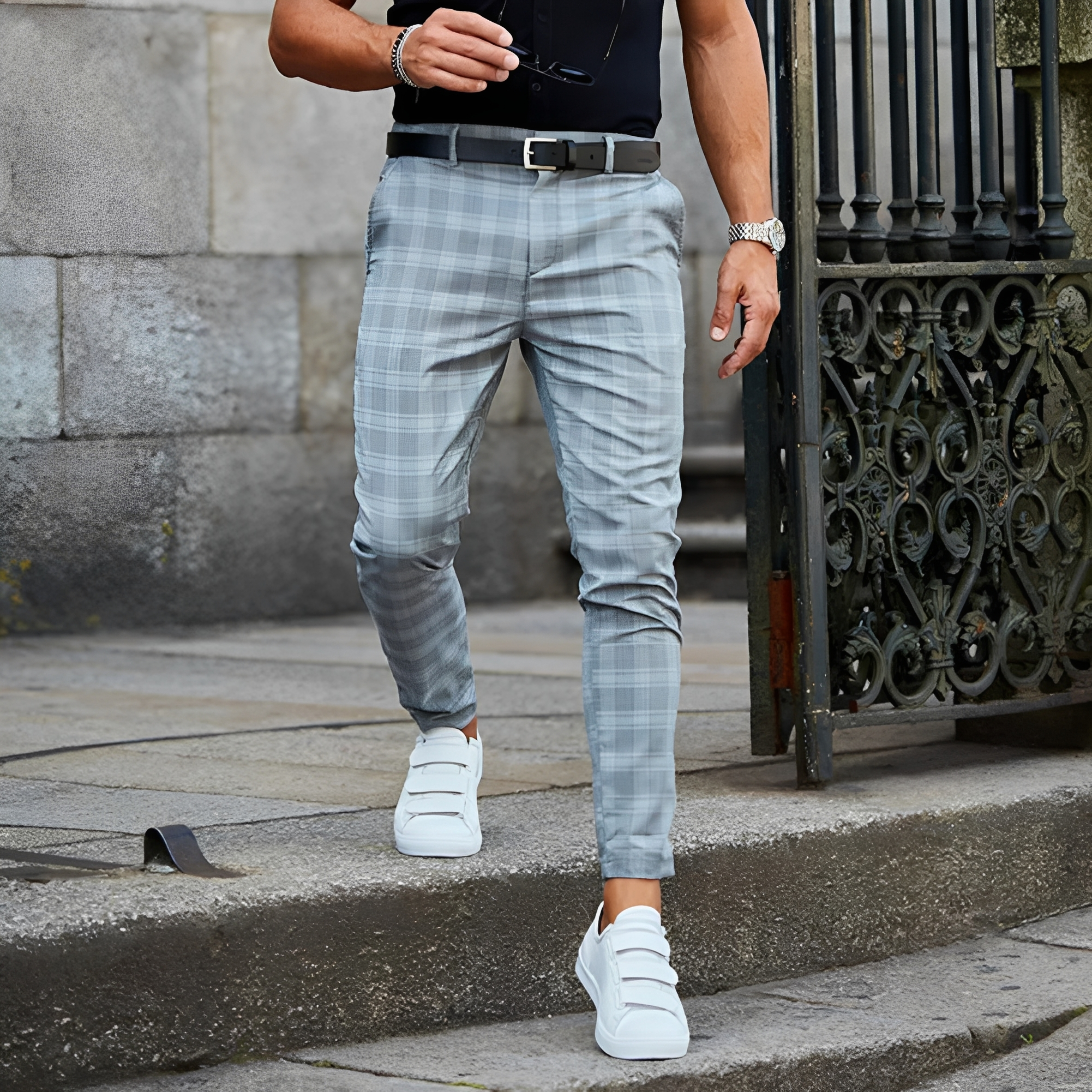 Elezer - Pantalón veraniego casual para hombre