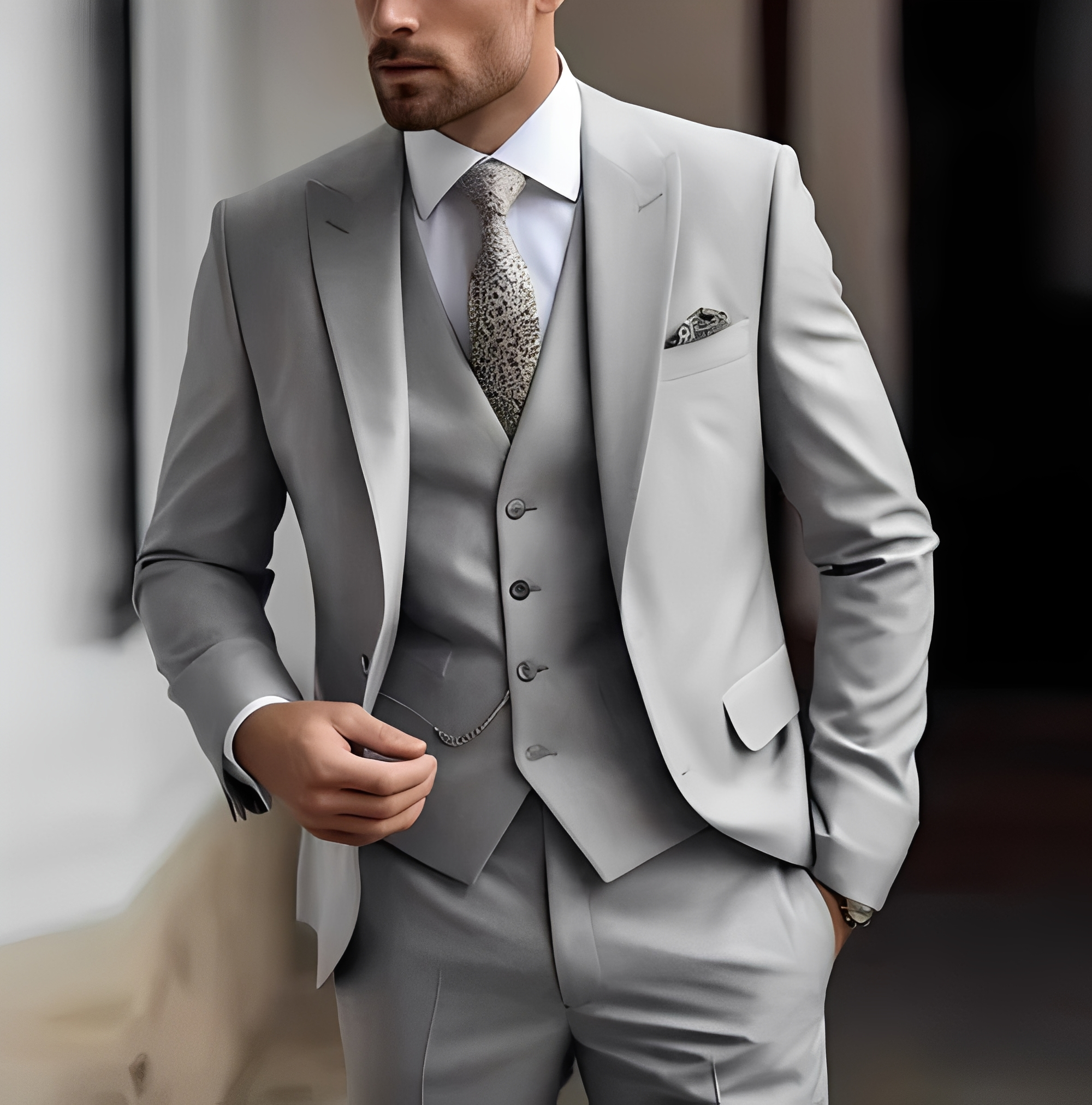 Abenner - Traje formal de tres piezas